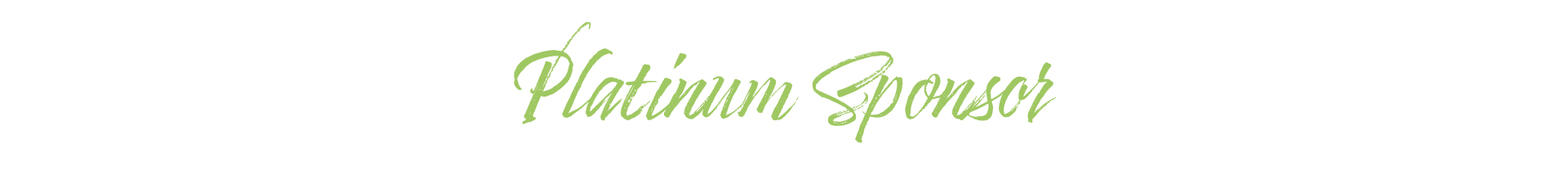 Platinum Sponsor