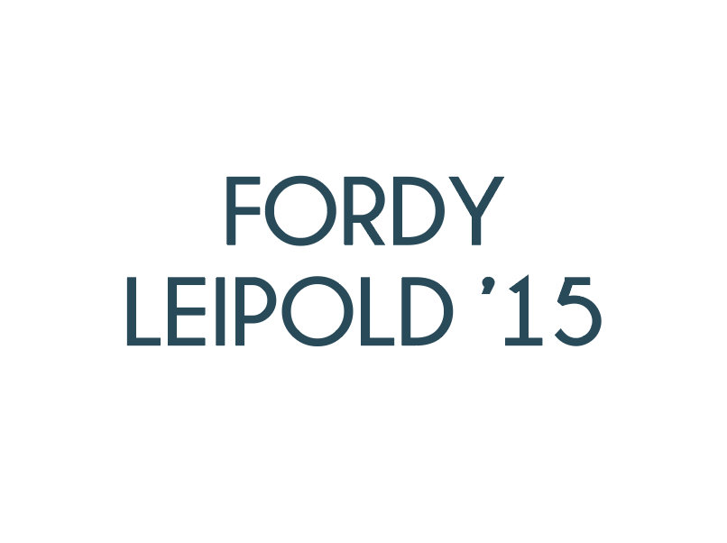 Fordy Leipold '15